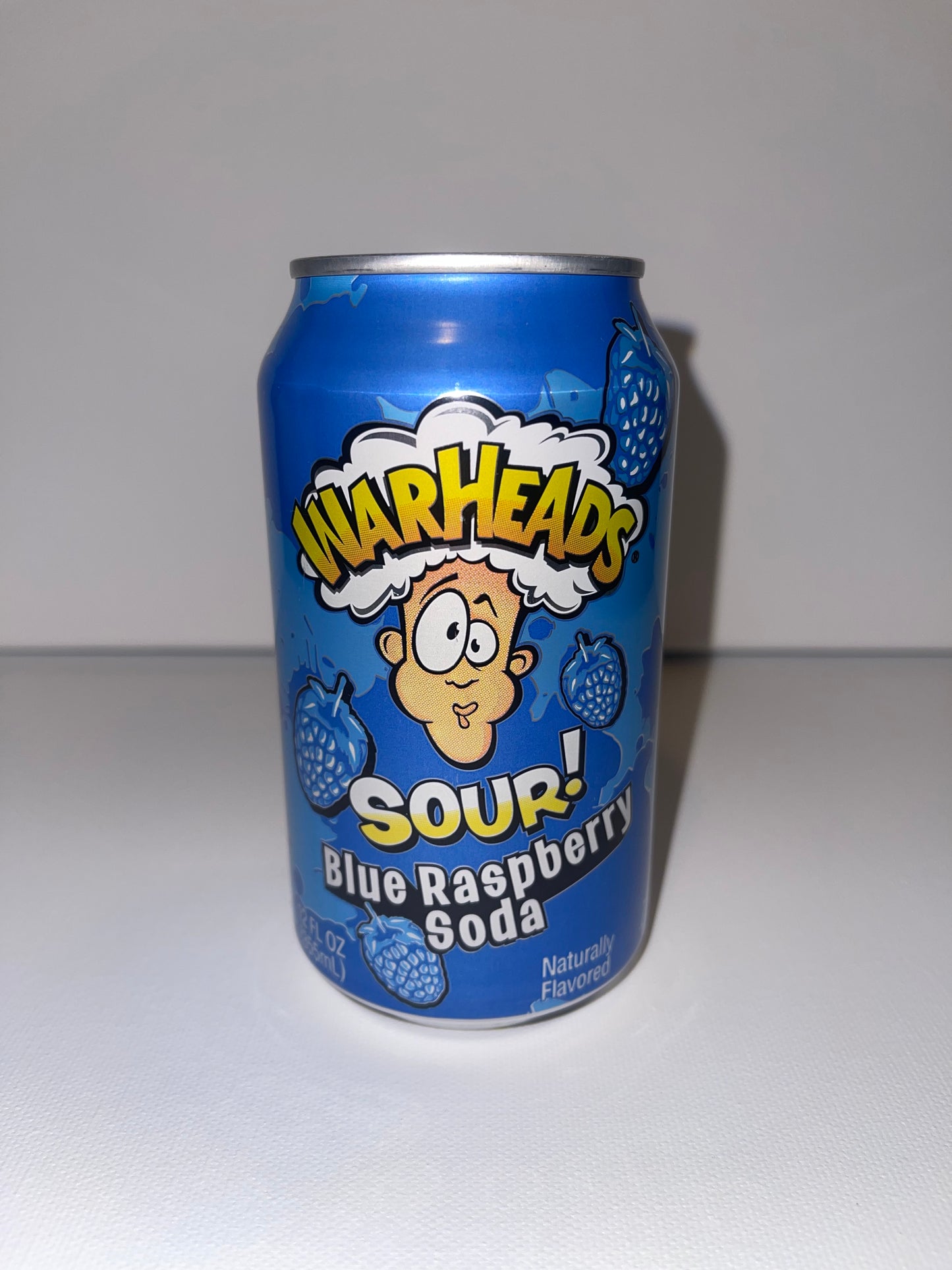Warheads blue razz soda