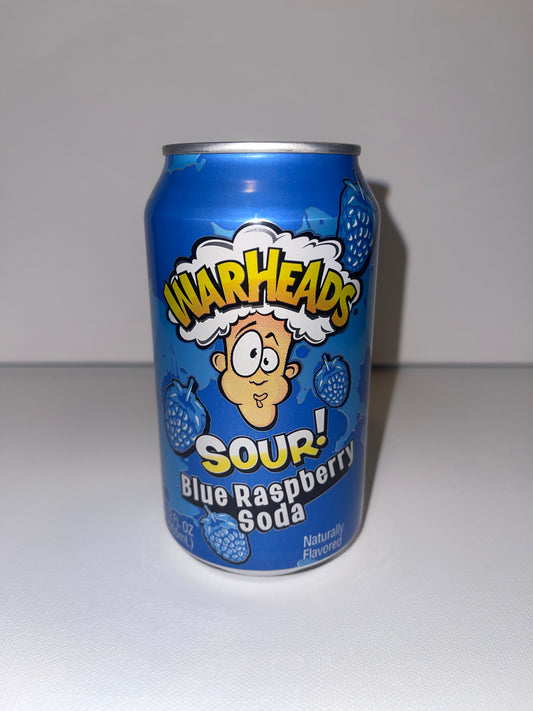 Warheads blue razz soda