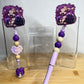 Retractable badge and pen sets