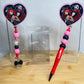 Retractable badge and pen sets