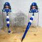 Retractable badge and pen sets