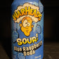 Warheads blue razz soda